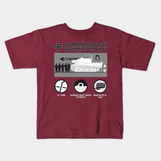 Informative infographics by Sturmtiger Kids T-Shirt